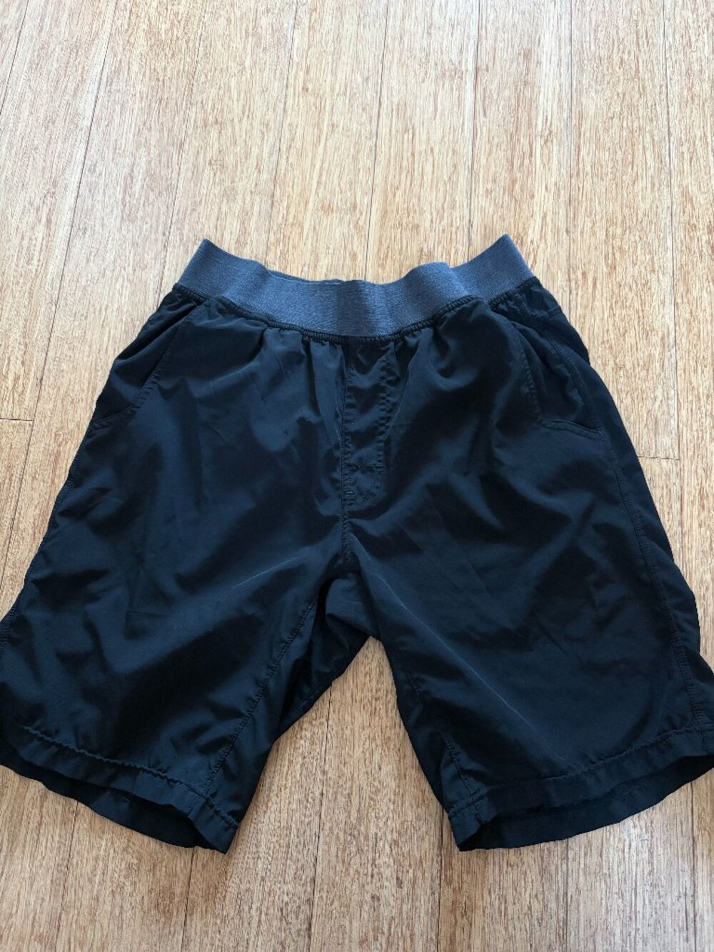 Prana Shorts Stretch Waist Men's Small Black Activewear Lightweight